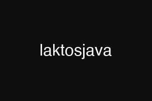 laktosjava