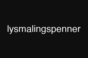 lysmalingspenner